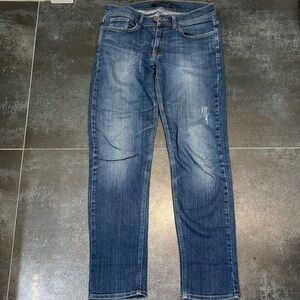 Victoria Beckham Mid-Rise Straight Leg Jeans